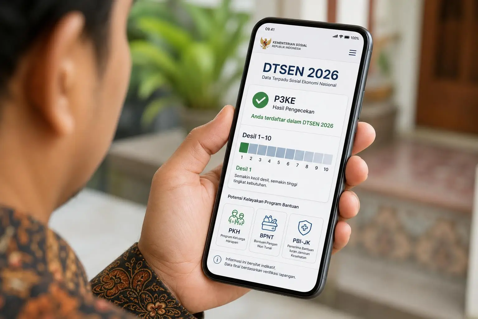 Cara Cek Desil Bansos 2026 Terbaru Lewat HP (Resmi DTSEN & P3KE)